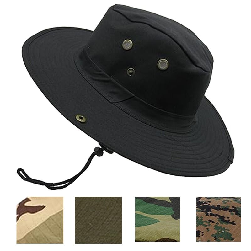 GENERICO - Pava Militar Sombrero Camuflado Ajustable Para Pesca