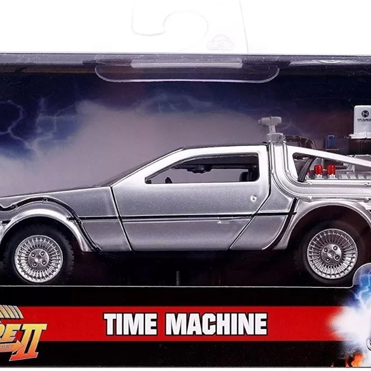 JADA TOYS - Delorean 1 Jada Dmc (time Machine) Silver Back To The Future