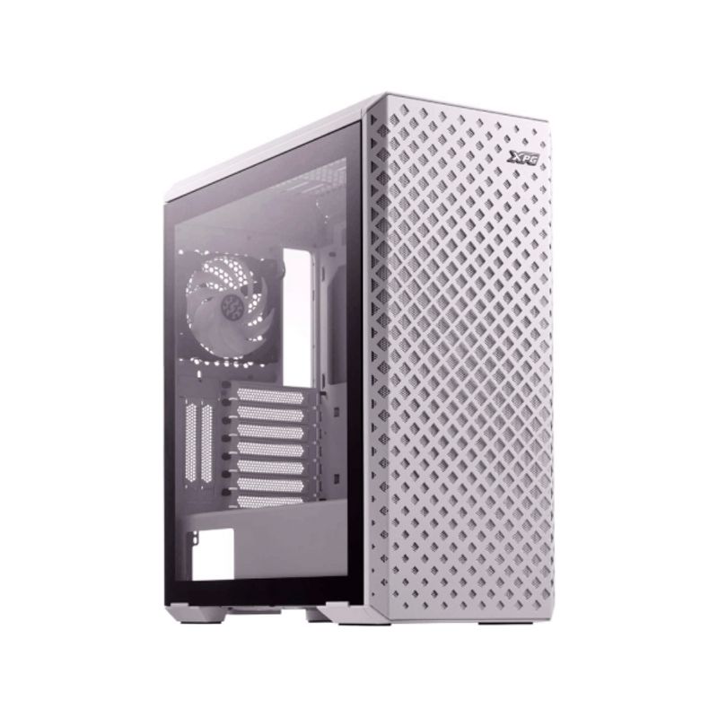 XPG - Caja Atx Xpg Defender Pro Blanca Vidrio Templado + 3 Fan Argb