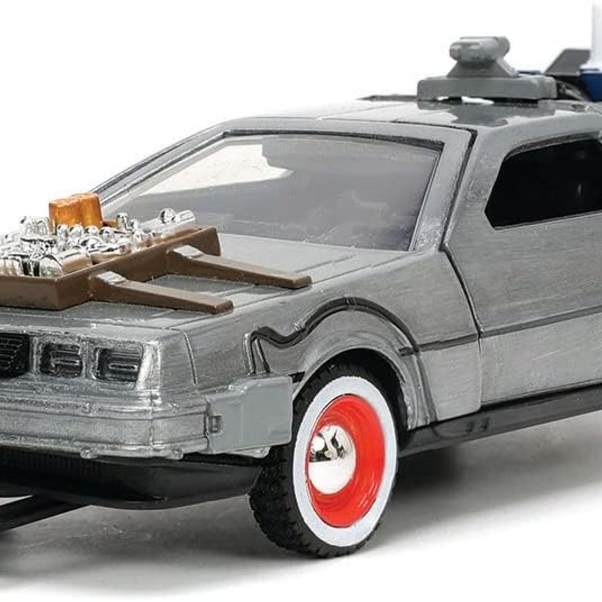 JADA TOYS - Delorean 3 Jada Dmc (time Machine) Silver Back To The Future