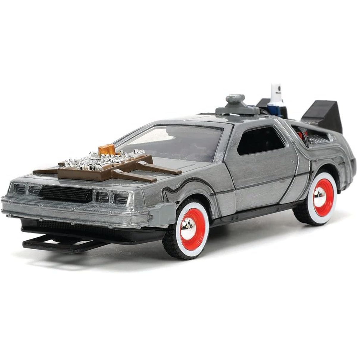 JADA TOYS - Delorean 3 Jada Dmc (time Machine) Silver Back To The Future