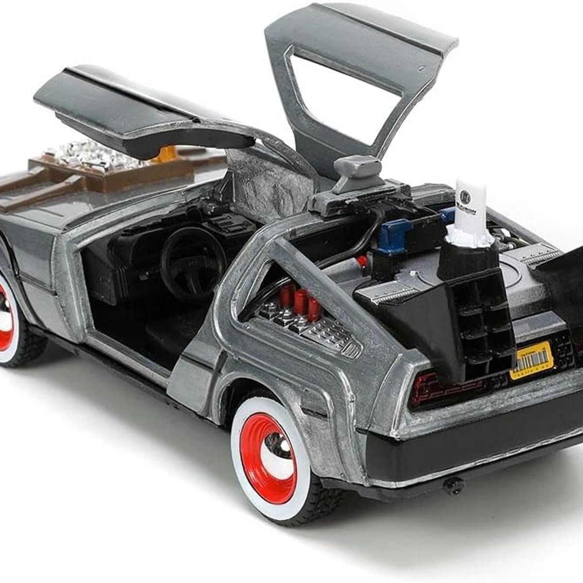 JADA TOYS - Delorean 3 Jada Dmc (time Machine) Silver Back To The Future