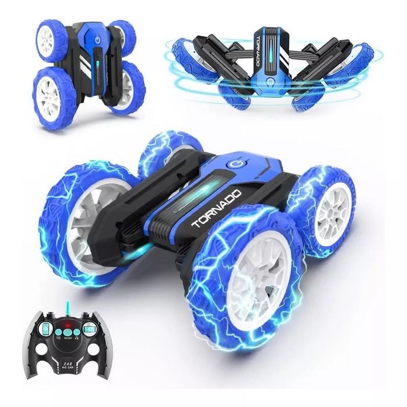 GENERICO - Carro 360 Grados Tornado Control Remoto Recargable Niños