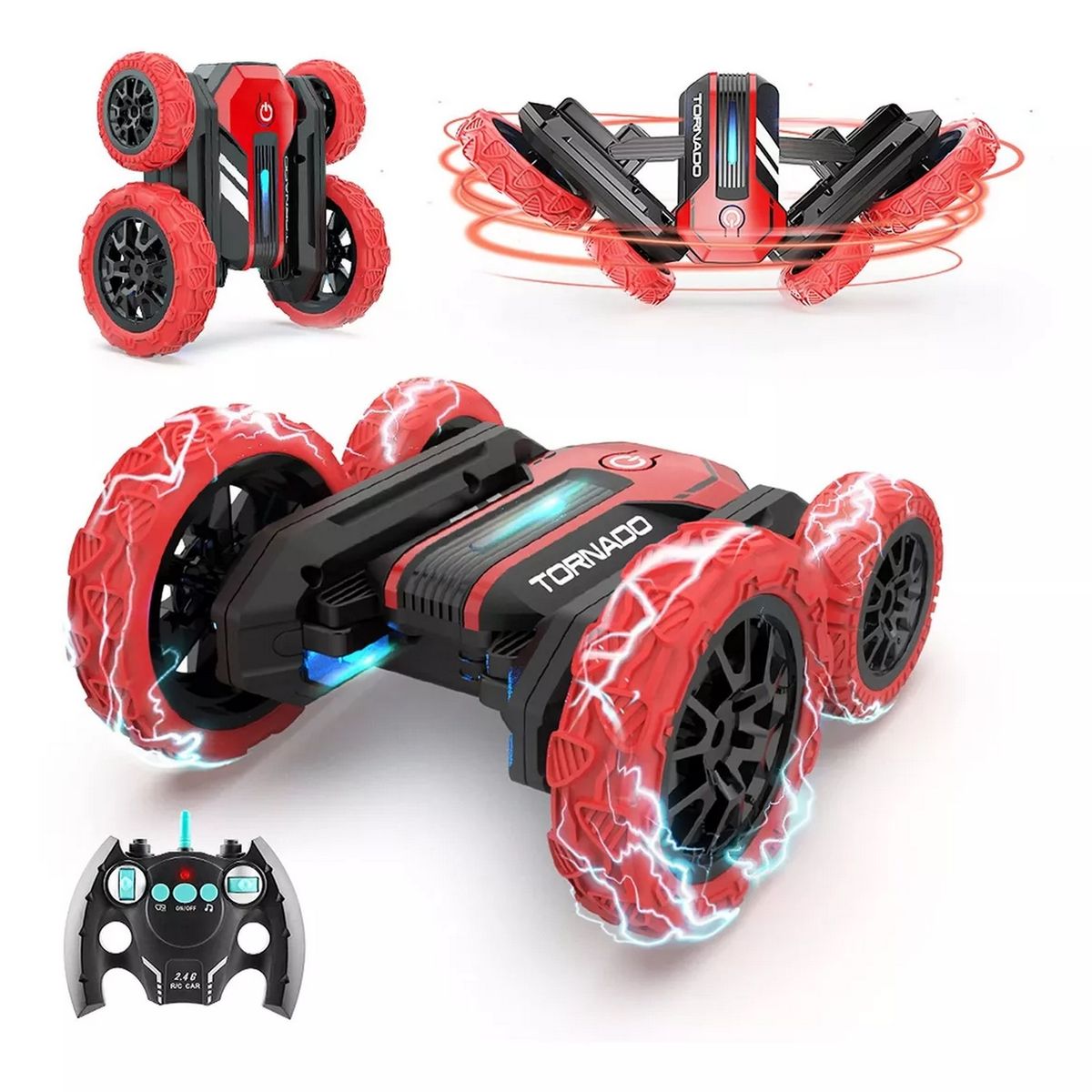 GENERICO - Carro 360 Grados Tornado Control Remoto Recargable Niños