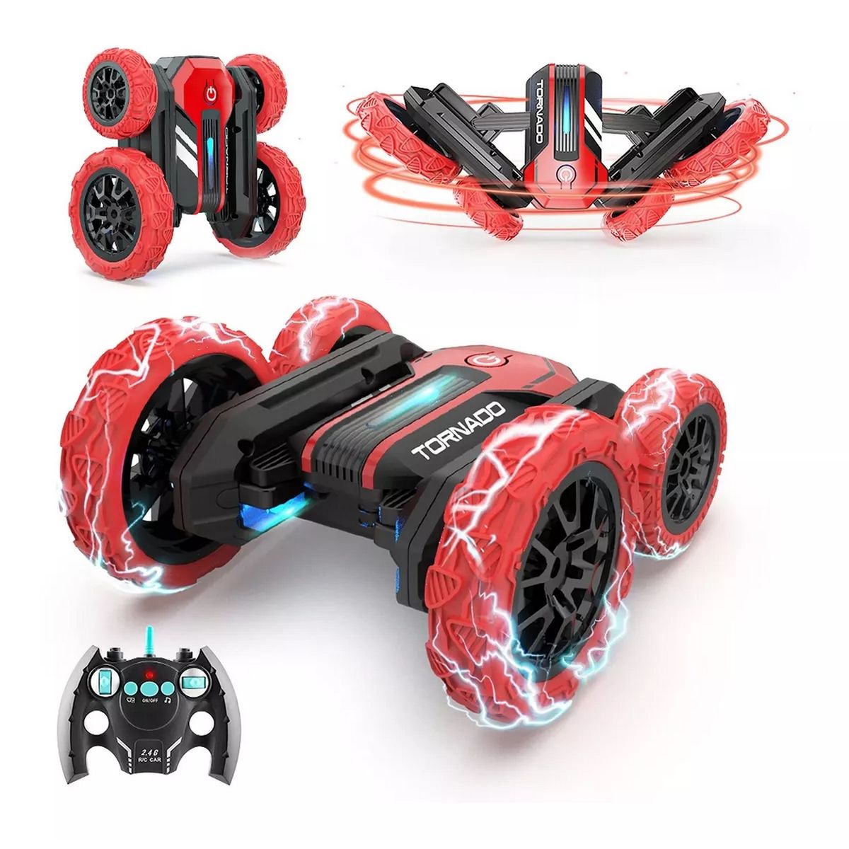 GENERICO - Carro 360 Grados Tornado Control Remoto Recargable Niños