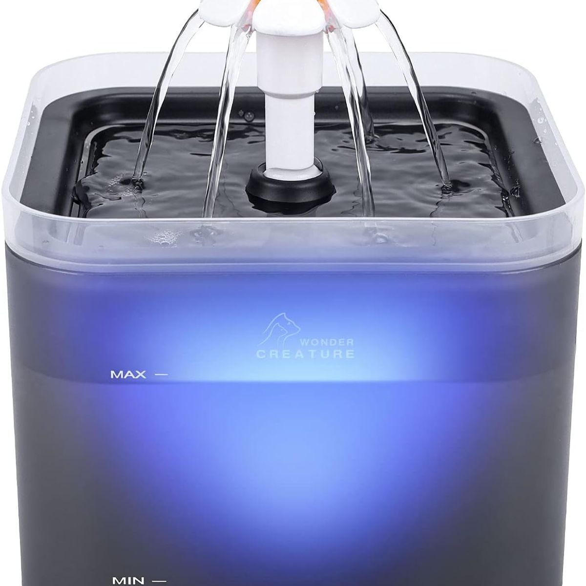 GENERICO - Fuente De Agua Para Gatos Silenciosa Automática Luz Led 2lt