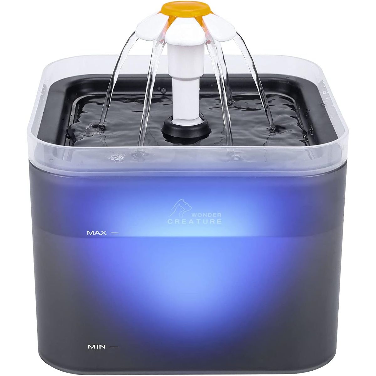 GENERICO - Fuente De Agua Para Gatos Silenciosa Automática Luz Led 2lt