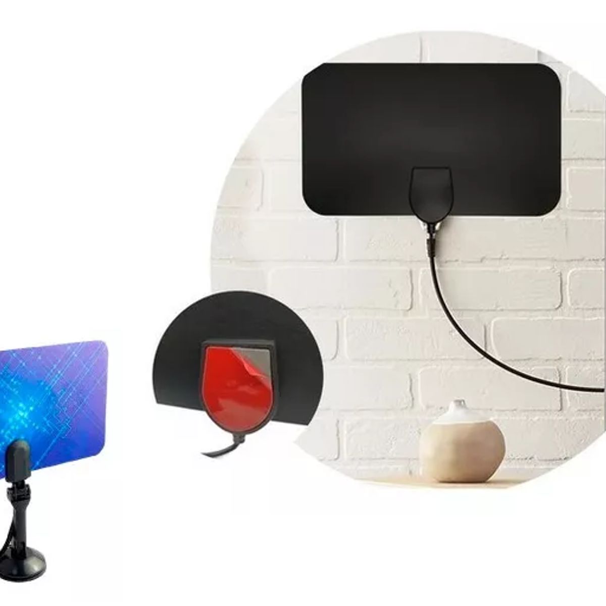 SKY - Antena Tdt Interior Canales Full Hd Tv Digital Amplificador