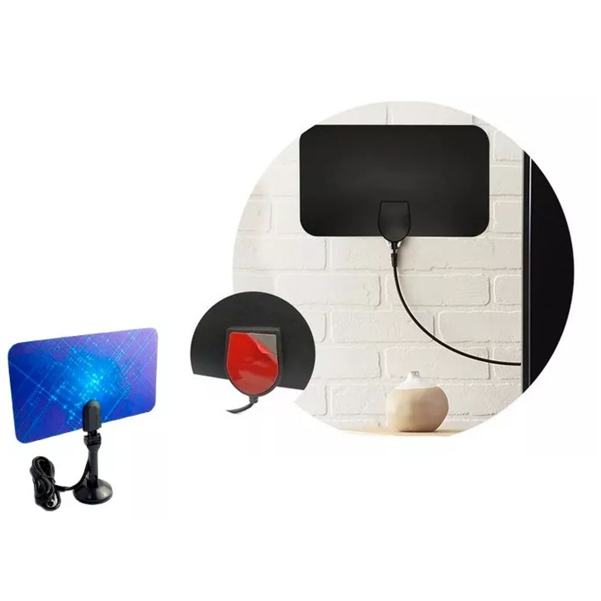 SKY - Antena Tdt Interior Canales Full Hd Tv Digital Amplificador