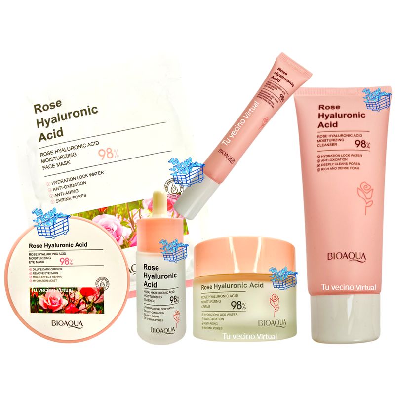 BIOAQUA - Kit Facial De Rosas Bioaqua X6