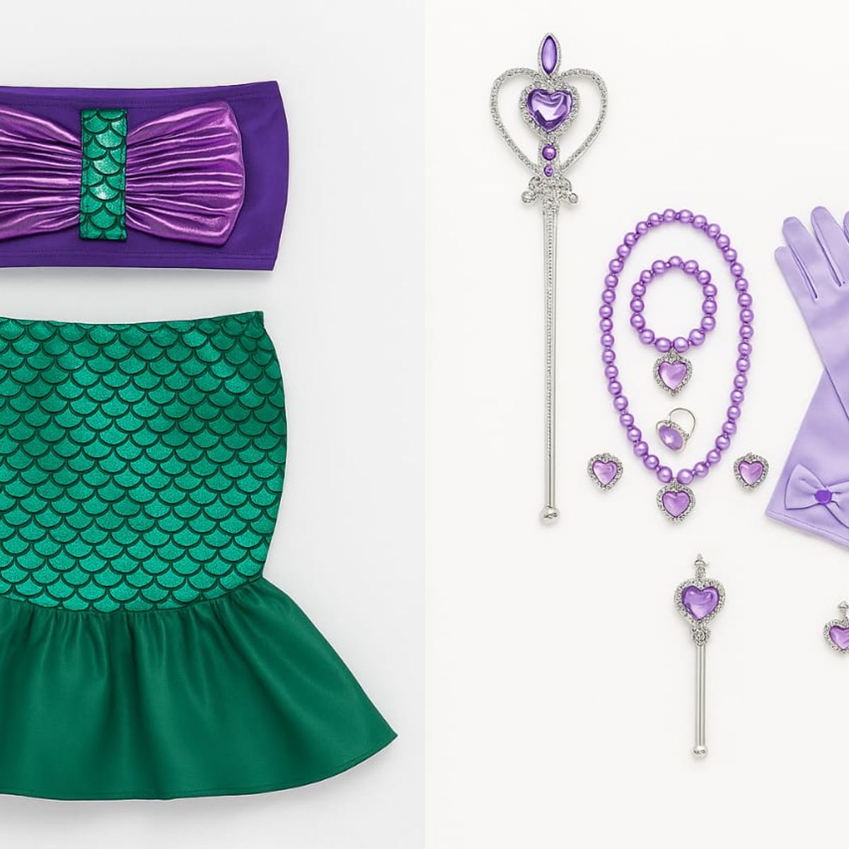 GENERICO - Disfraz sirena niña talla 8 disfraz sirenita ariel