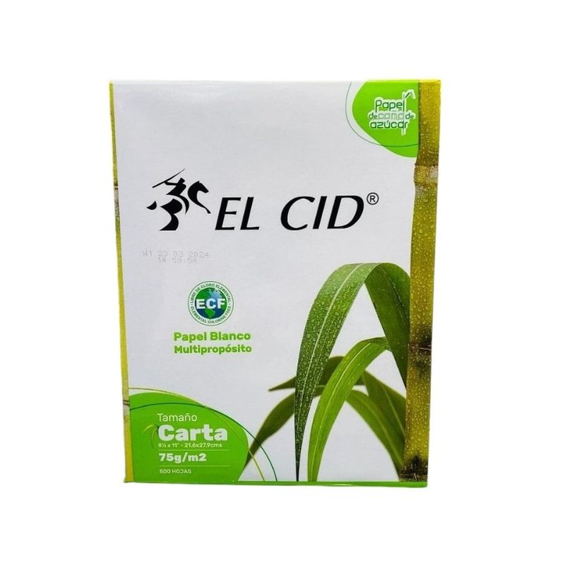 REPROGRAF - Resma Carta  75gr Papel Bond X Unidad El Cid