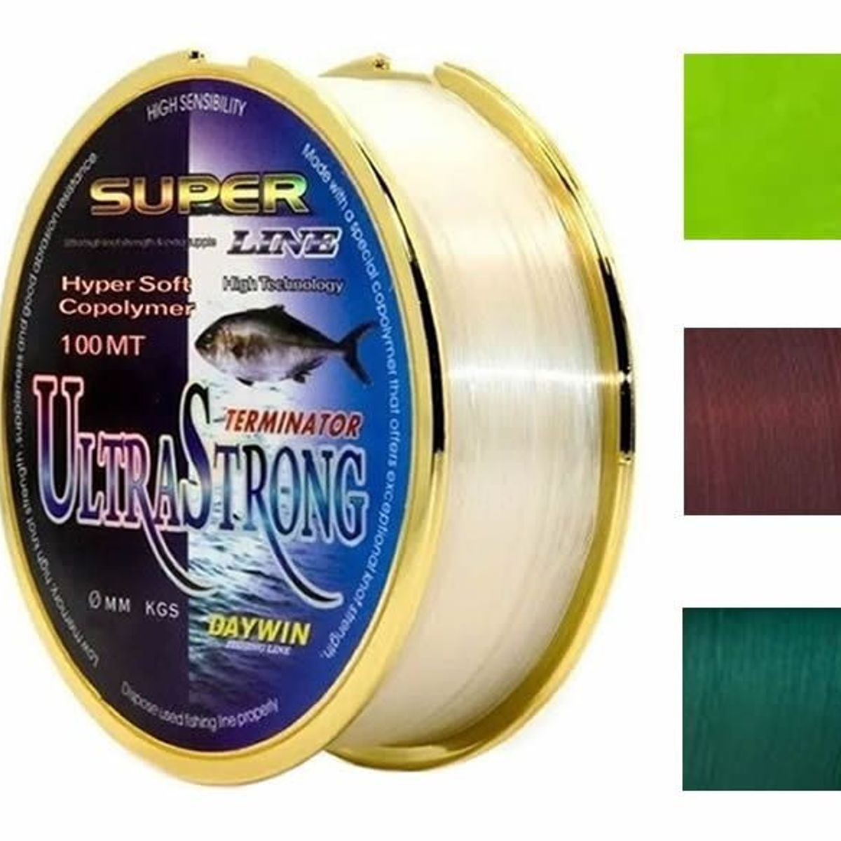 GENERICO - Linea Pesca Nylon Daywin Pro Super Line 035 mm 1200 kg 100 M