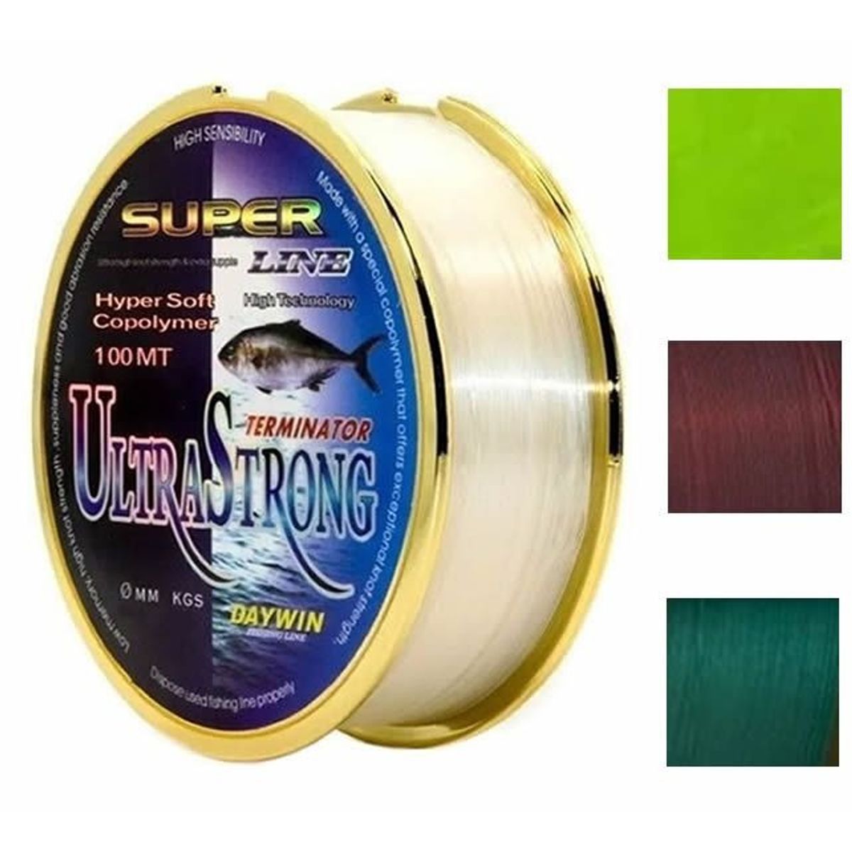 GENERICO - Linea Pesca Nylon Daywin Pro Super Line 035 mm 1200 kg 100 M