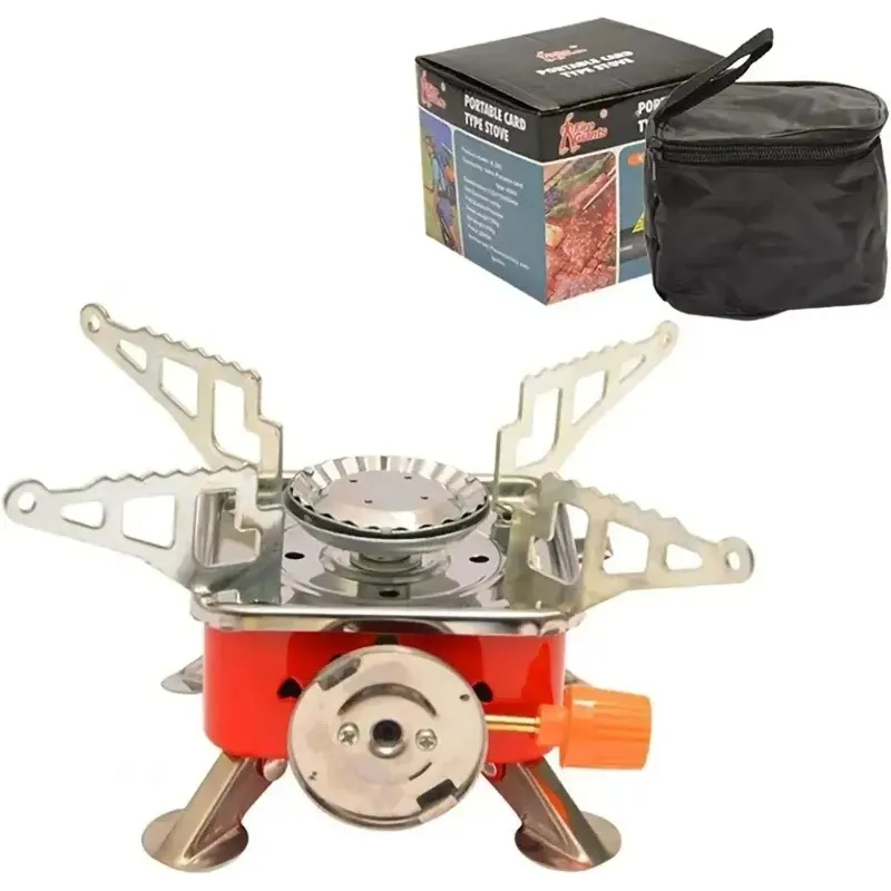 GENERICO - Mini Estufa Camping Montaña Parrilla Fogón Gas Portatil