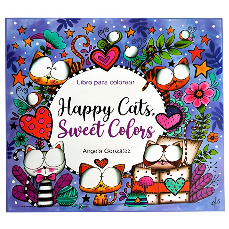 ARTISAN - Libro para Colorear Happy Cats Sweet Colors por LALA González