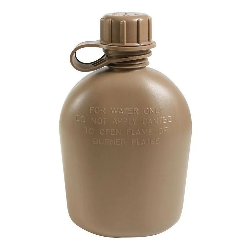 GENERICO - Cantimplora Militar Americana 3 En 1  1 Litro Verde Militar