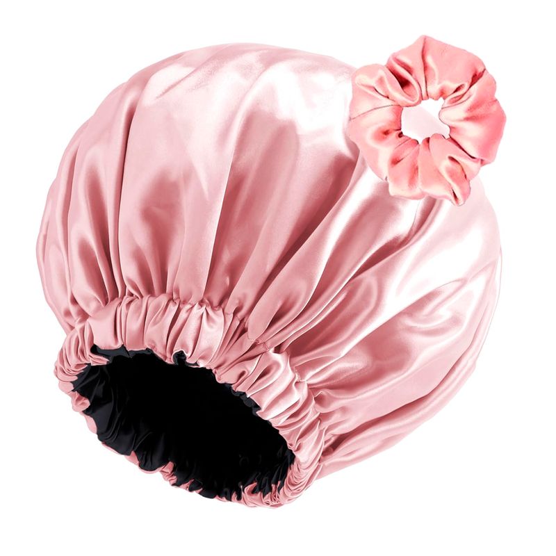 GENERICO - Gorro de Seda Satin Premium Doble Faz Antifrizz & Scrunchie