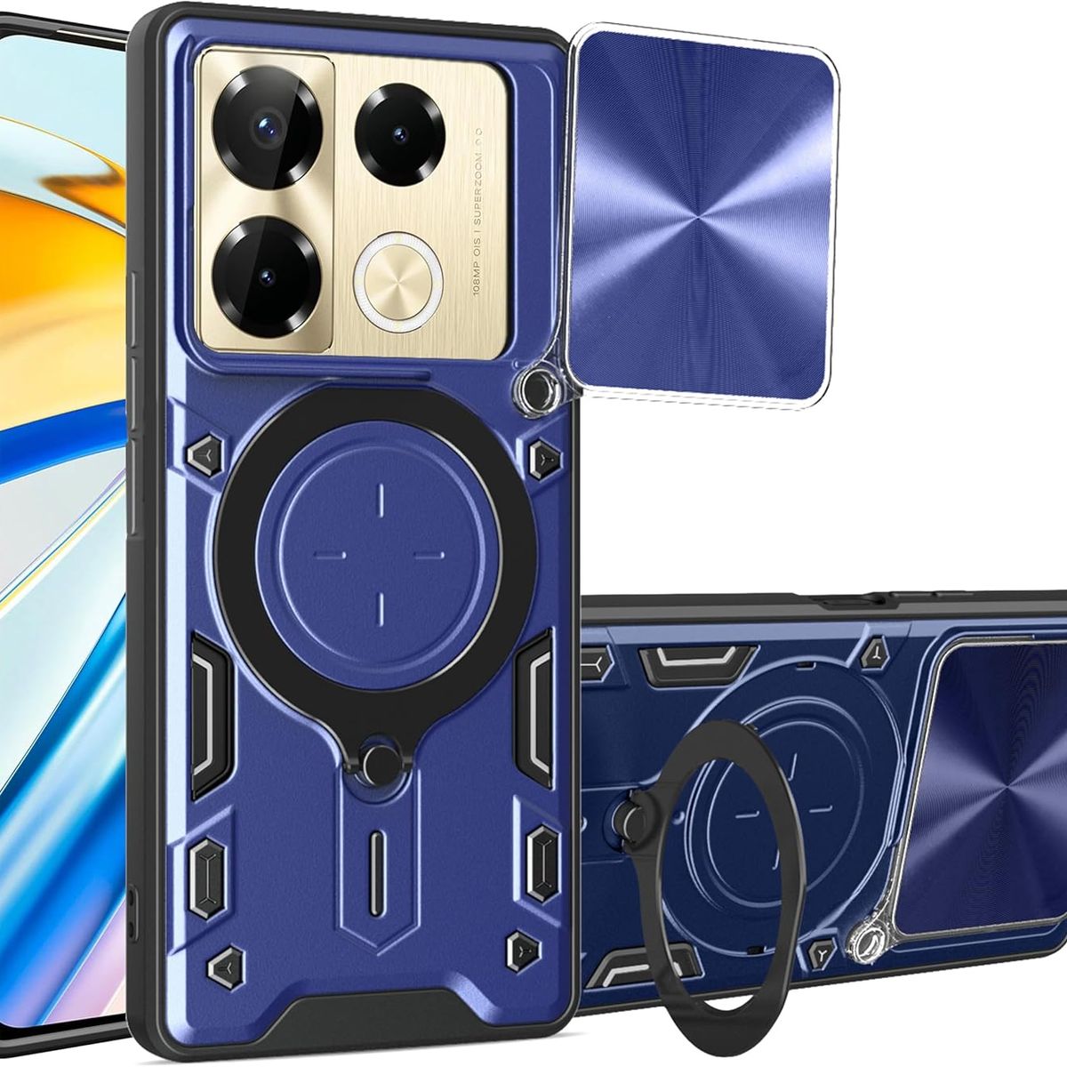 GENERICO - Estuche Armo Antigolpe Infinix note 40 pro Plus 5g Azul