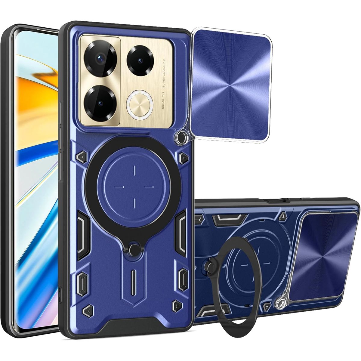 GENERICO - Estuche Armo Antigolpe Infinix note 40 pro Plus 5g Azul