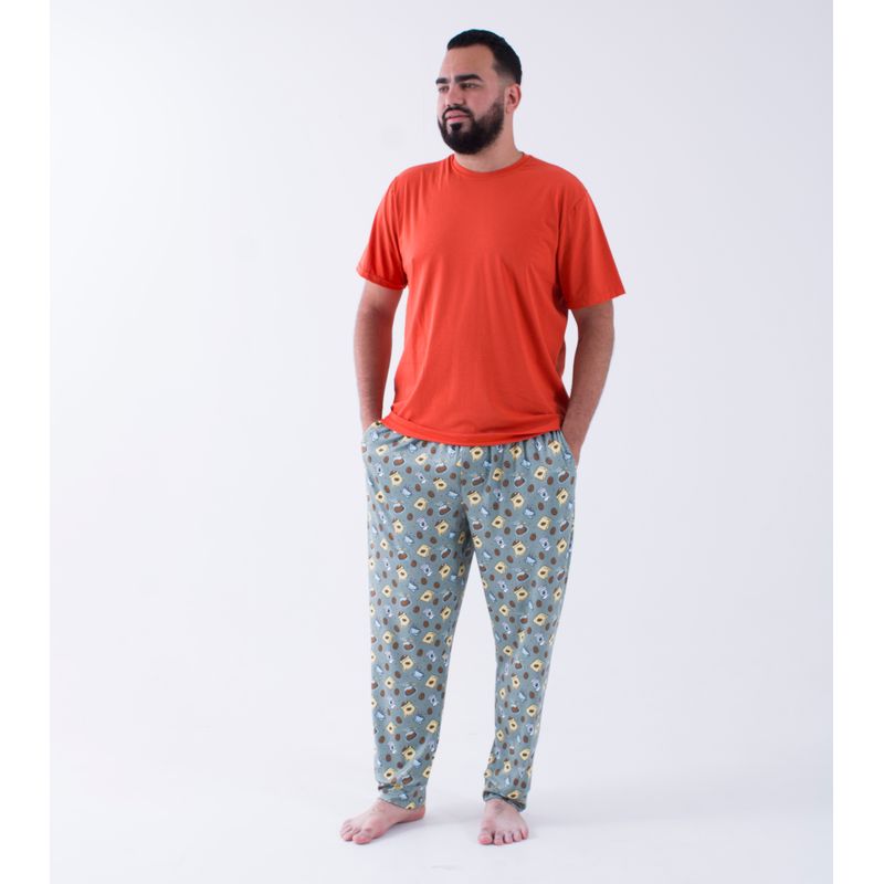 COPO DE NIEVE - Pijama para Hombre Coffee_.