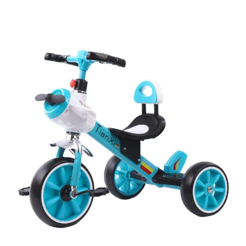 GENERICO - Triciclo Fiesta Bebe Musical Luces Infantil Avión AZUL