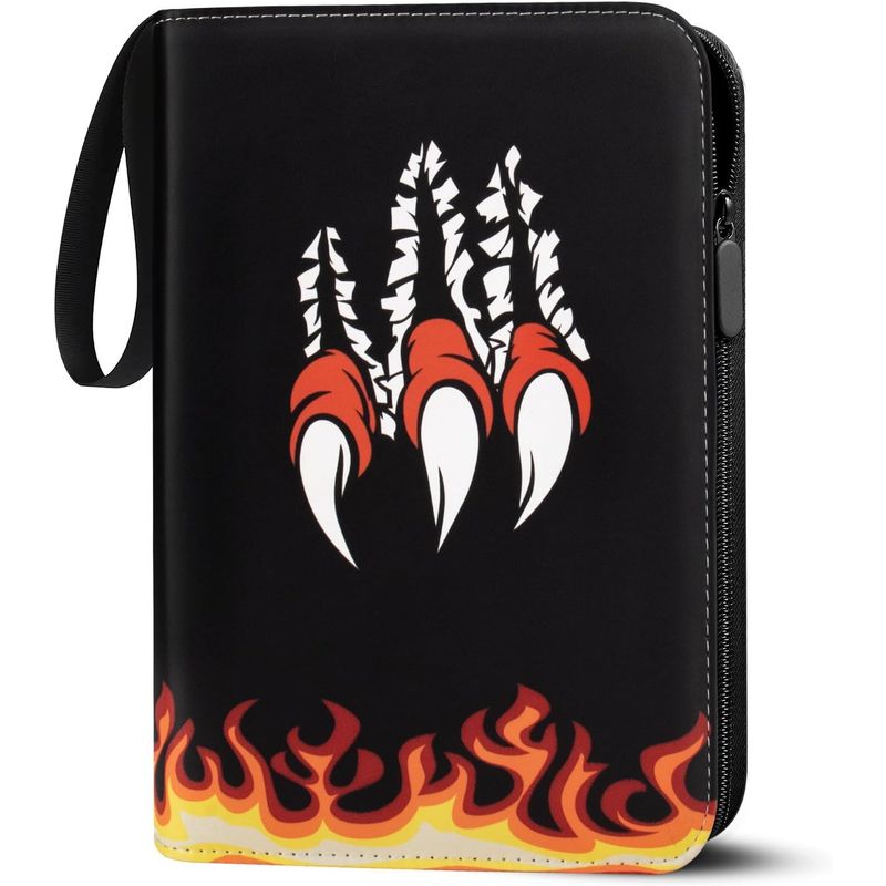 GENERICO - Carpeta 50 Hojas Negra Compatible con Cartas de Pokemon