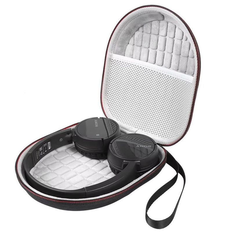 GENERICO - Estuche Plano Negro para Audifonos de Diadema