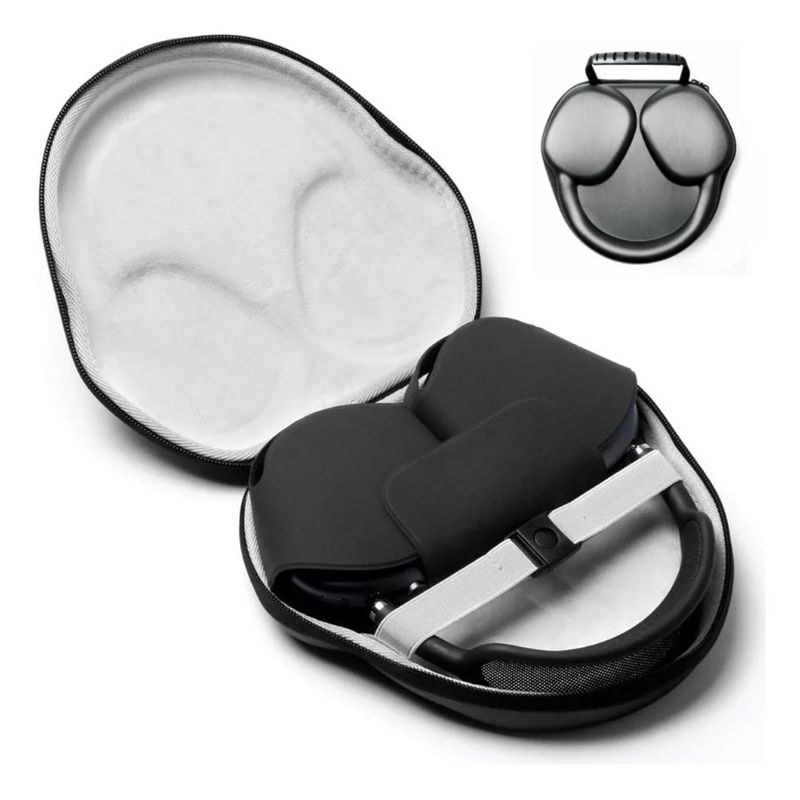 GENERICO - Estuche Plano Negro para Audifonos Airpods Max