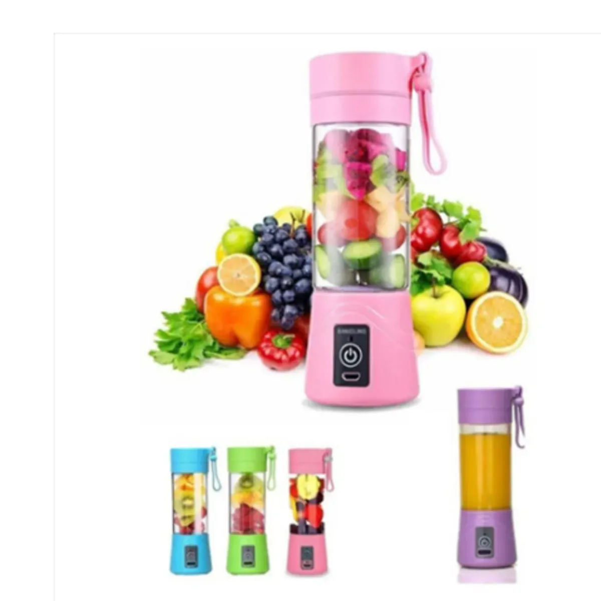 GENERICO - Mini Licuadora Portatil Vaso Licuadora Batidora Recargable.