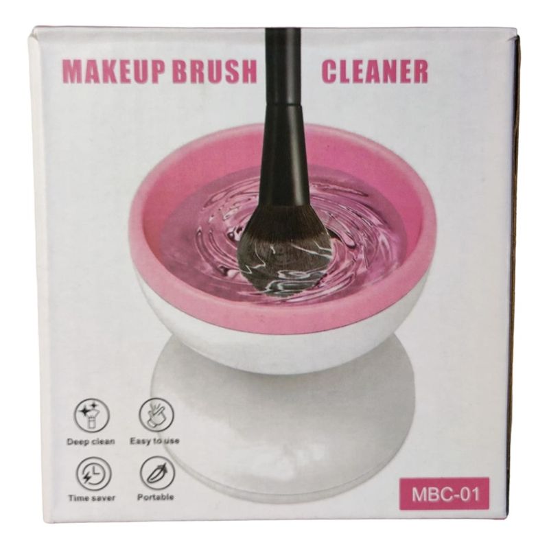 GENERICO - Limpiador Brocha Maquillaje Giratoria Electrica Silicona Usb