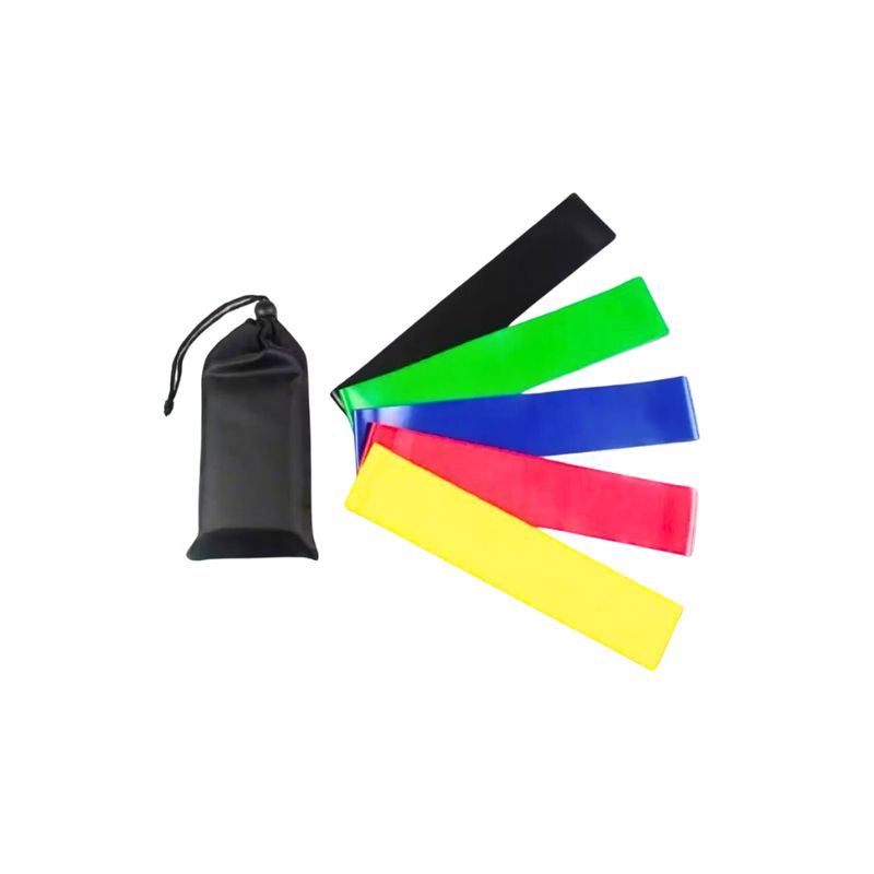 GENERICO - Set X 5 Bandas Elásticas De Resistencia En Látex