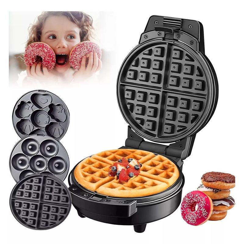 SOKANY - Waflera Sokany 3 En 1 Donas Y Cupcakes Cocina