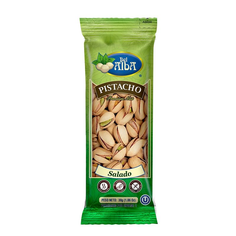 GENERICO - PISTACHO SALADO X 30 GR SNACK DEL ALBA