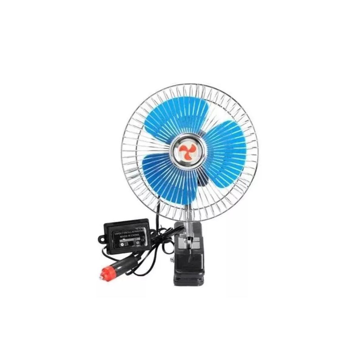 GENERICO - Mini Ventilador Para Carro 12 V Portátil Giratorio Potente 8