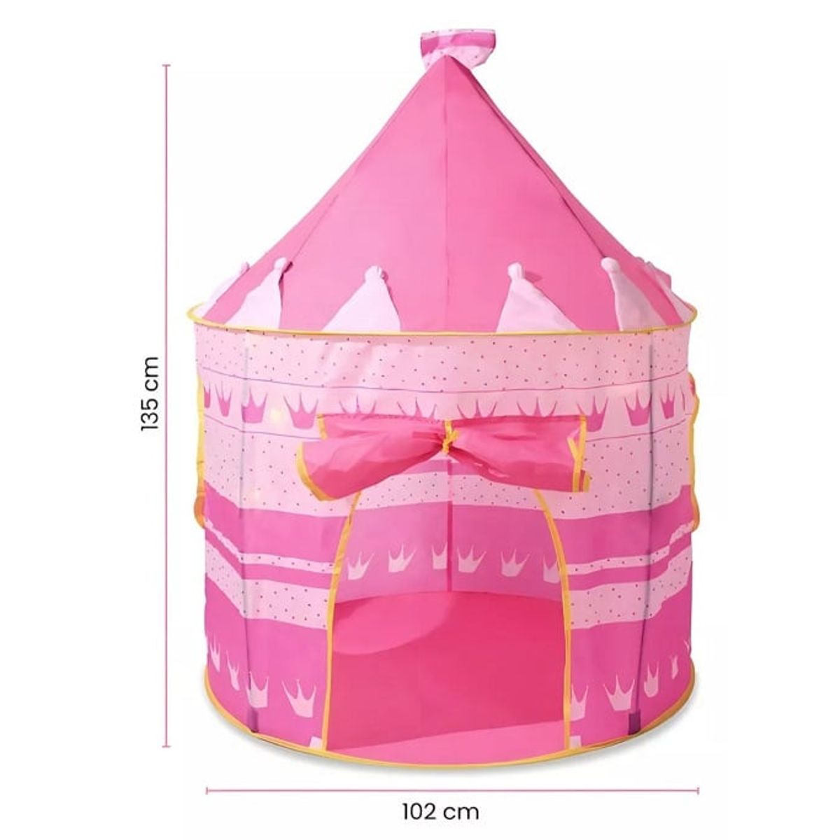 GENERICO - CARPA INFANTIL  PARA NIÑAS ESTILO CASTILLO COLOR ROSADO
