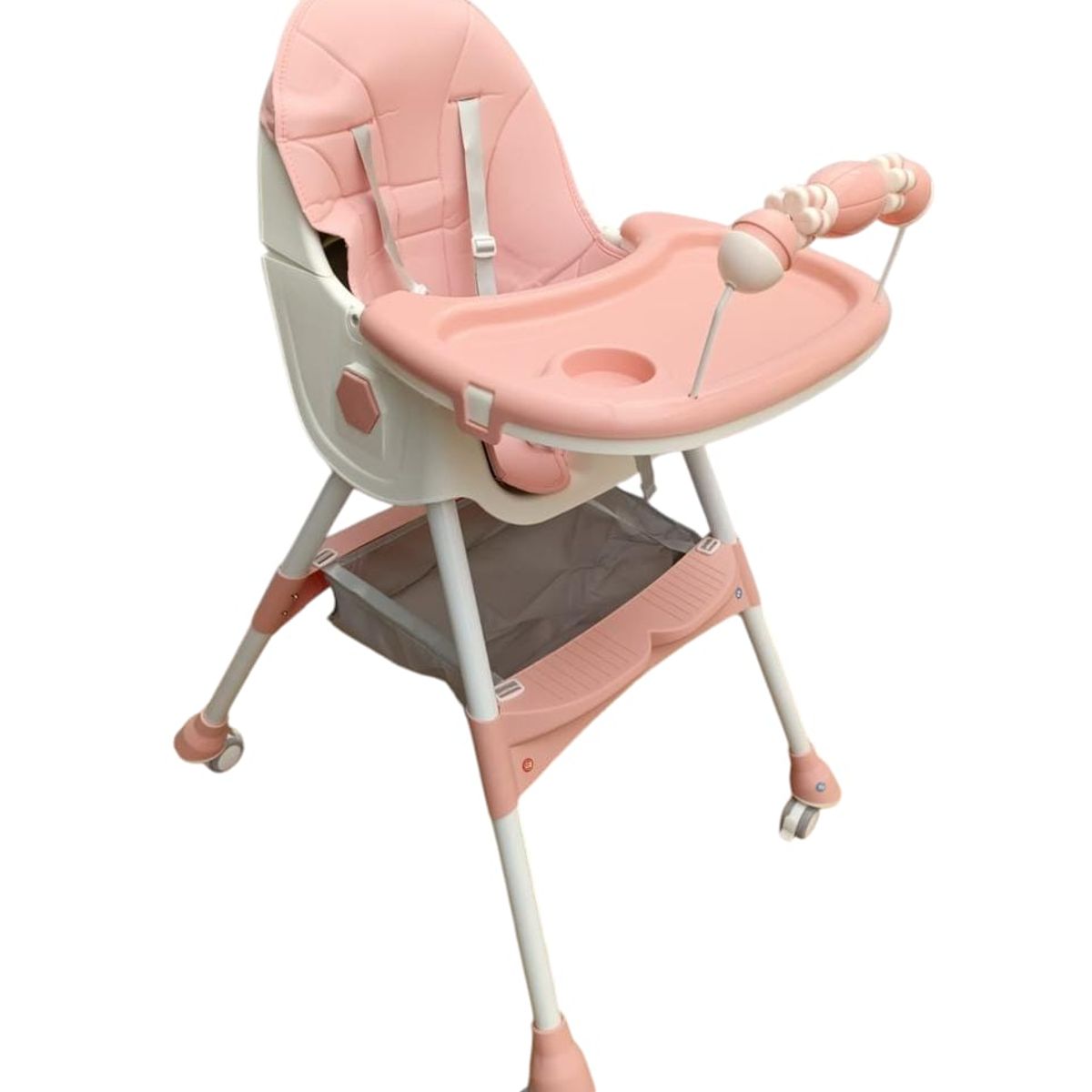 GENERICO - Silla Comedor Bebe 2En1 Reclinable Plegable Doble Bandeja