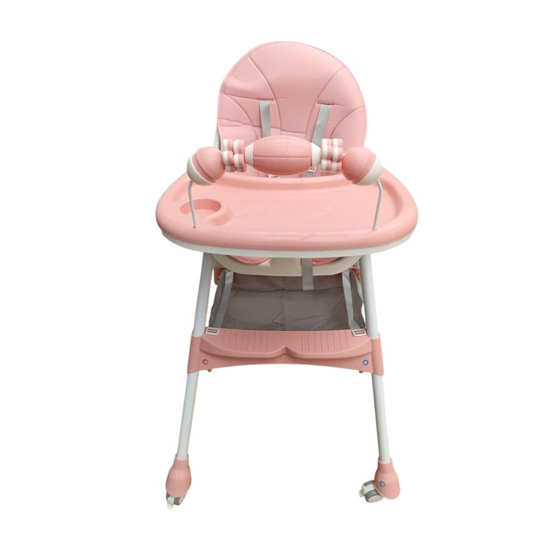 GENERICO - Silla Comedor Bebe 2En1 Reclinable Plegable Doble Bandeja