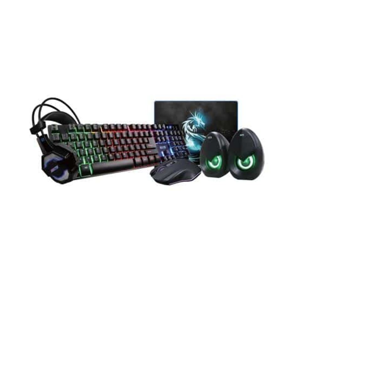 GENERICO - Combo Gaming De 5 Piezas Ignyte