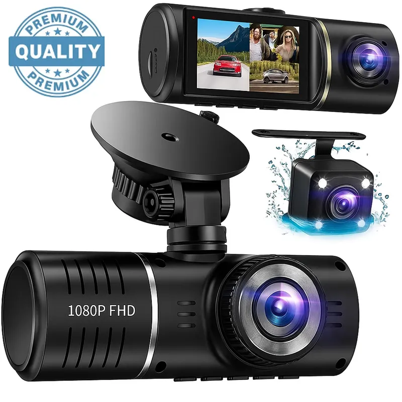 ONE PIXEL - Camara 3 En 1 Para Carro FullHd Vision Nocturna Interior 4"