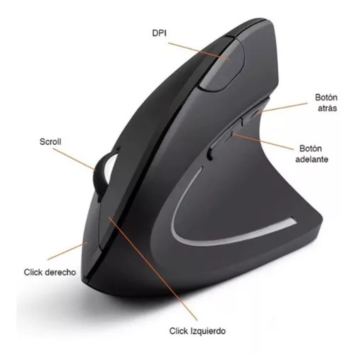 SEISA - Mouse Vertical Ergonomico Inalambrico