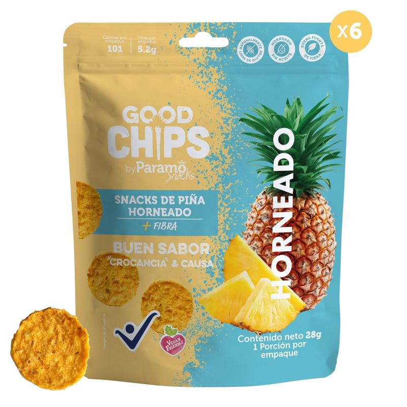 GOOD CHIPS - Bites de Piña horneada x 28g