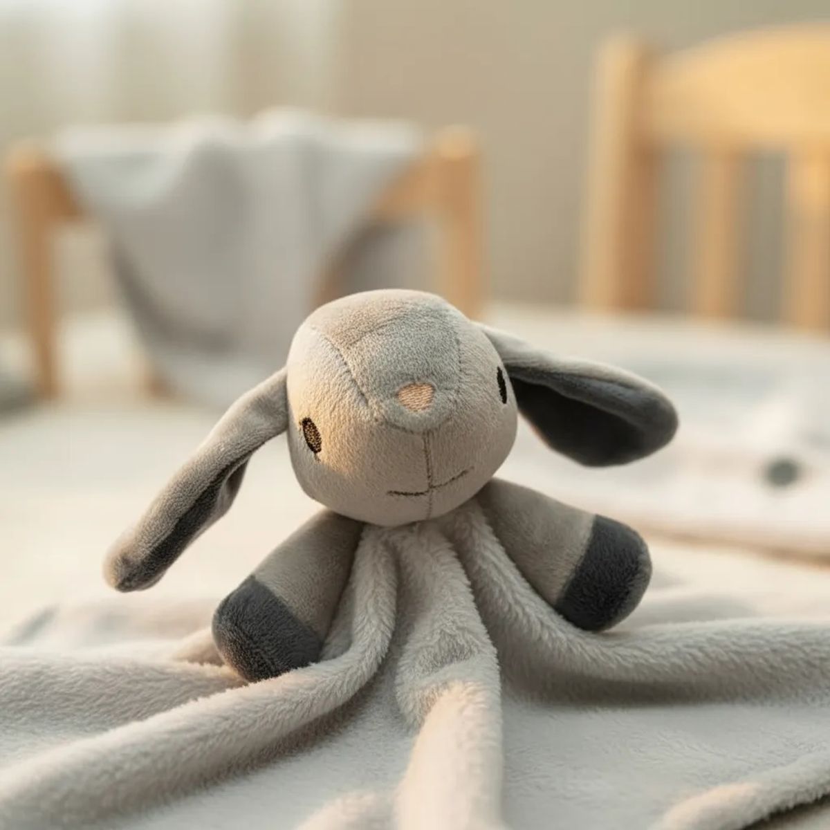 GENERICO - Peluche De Apego Para Bebe conejito gris