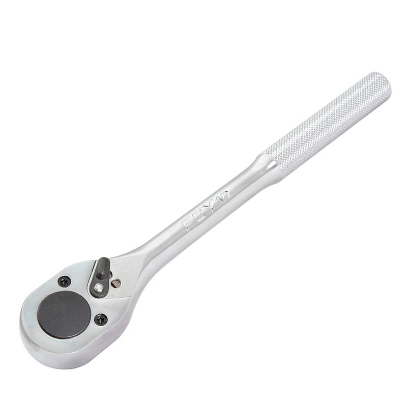 FOY - Ratchet reversible mango moleteado para copa cuadro de 12 cabeza pera