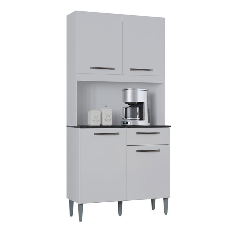 AKIVOY - Alacena Livia 4 Puertas de Cocina Color Blanco
