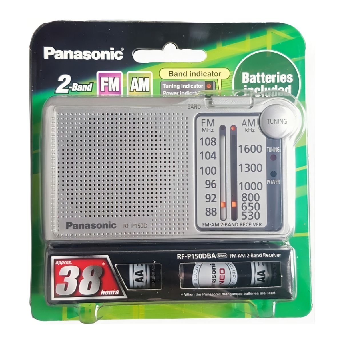 PANASONIC - Radio Analógico Amfm Panasonic Rf-p150d