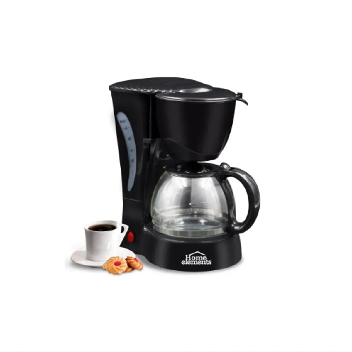 HOME ELEMENTS - Cafetera Eléctrica Home Elements 6 Tazas HE-7025