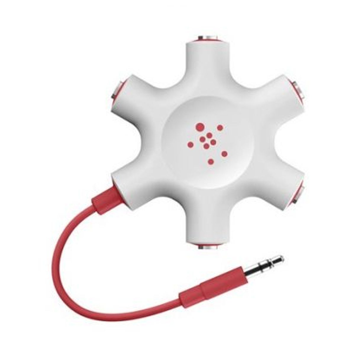 BELKIN - Divisor de auriculares Belkin RockStar Blanco