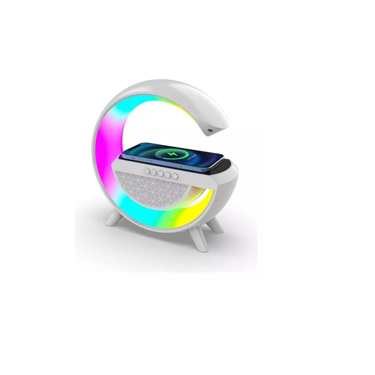 GENERICO - Cargador Inalambrico Parlante Bluetooth Lampara Usb Radio  110V/220V