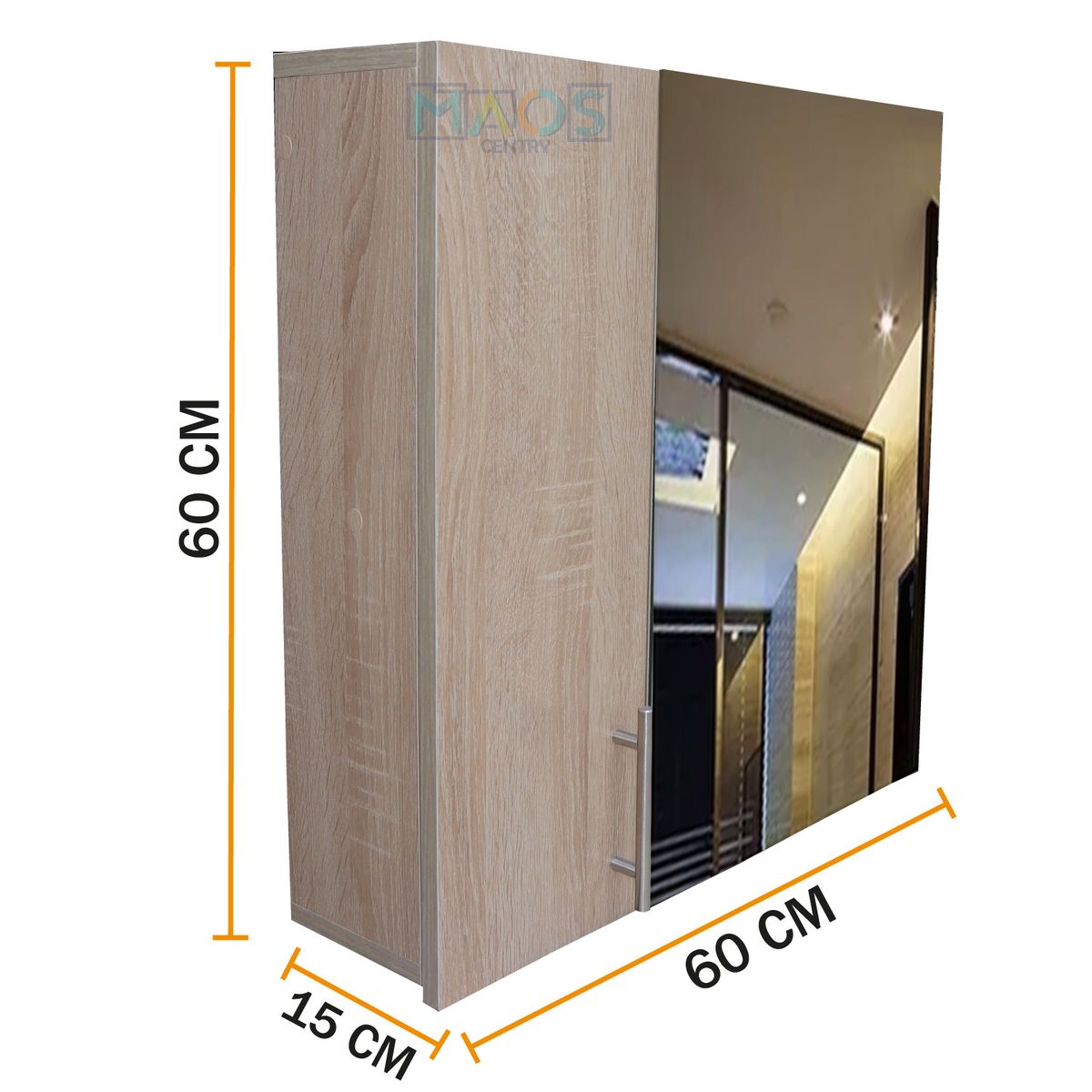 MAOS - Mueble Para Baño Repisa Flotante Con Puerta